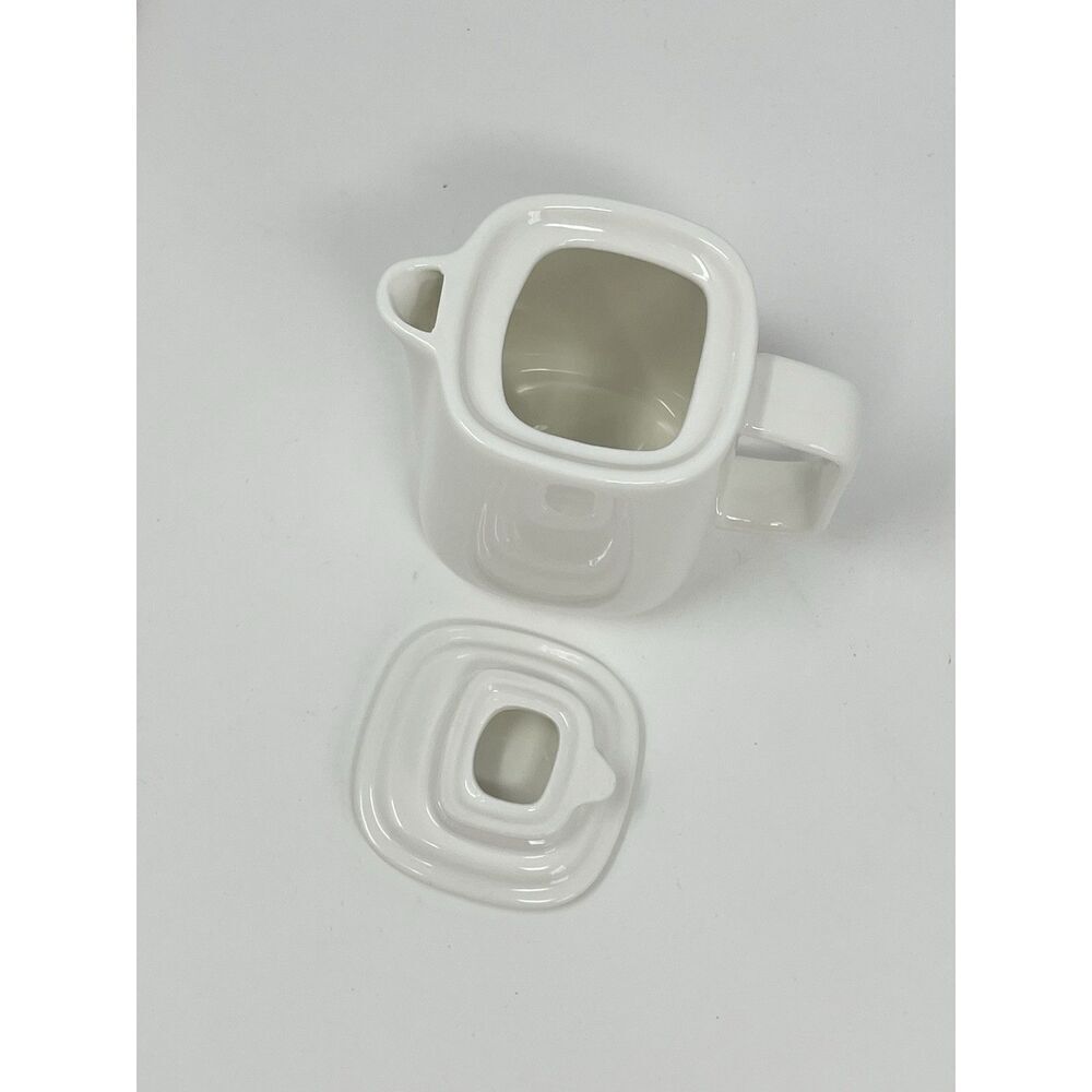 Alessi for Delta Airlines First Class Creamer with Lid Mini Teapot White - Picture 4 of 7